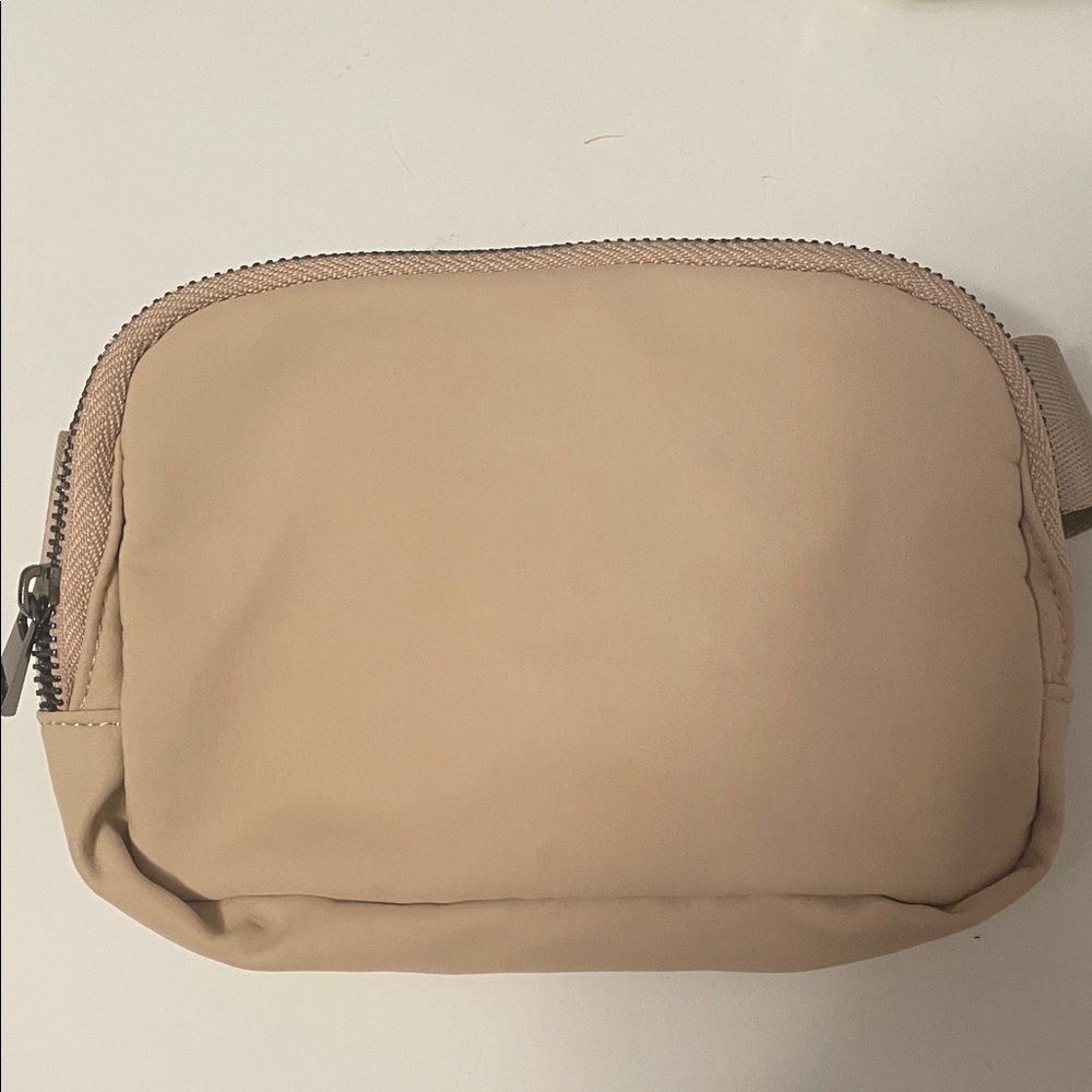 Tan Nylon Crossbody Bag